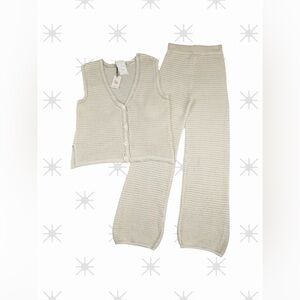 NWT Sincerely Jules Chera Crochet Top & Pants 2pc Set